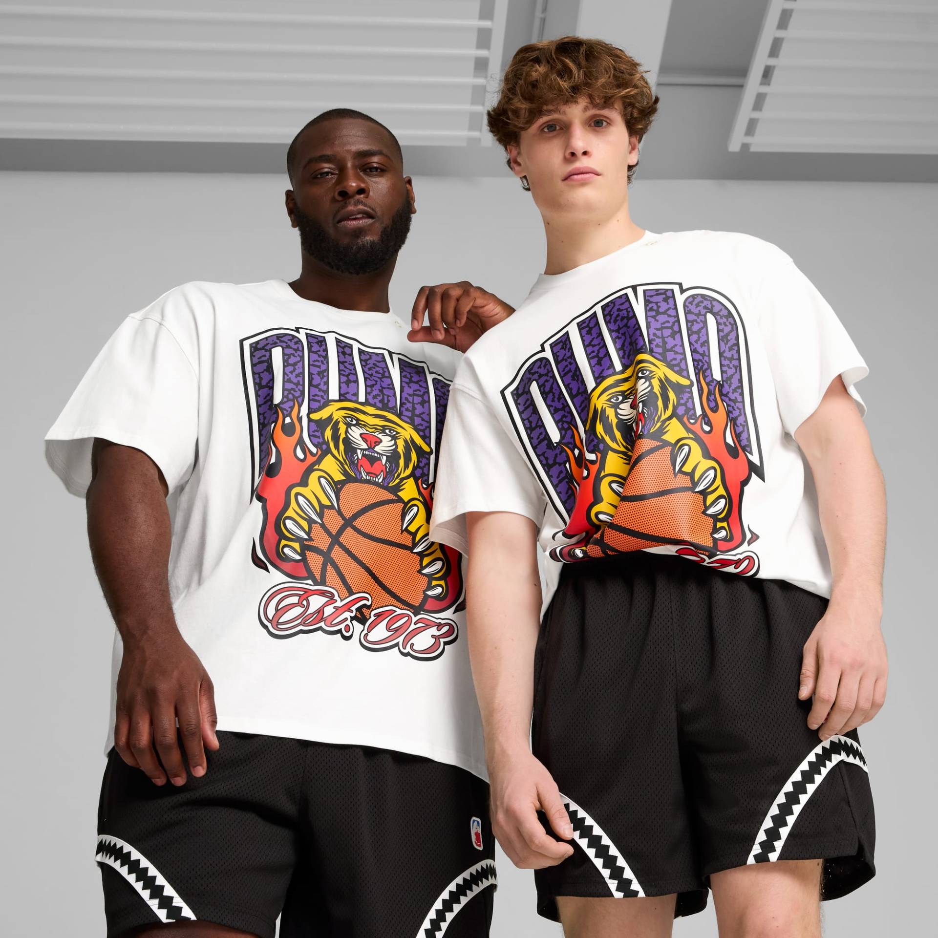 PUMA Crowd Cradze Basketball-T-Shirt Herren, Weiß, Größe: XXL, Kleidung von PUMA