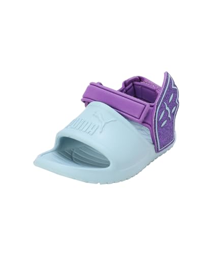 PUMA Unisex Kinder Divecat V2 Injex Hero Glitz Inf Slide-Sandalen, Turquoise Surf Ultraviolet, 25 EU von PUMA