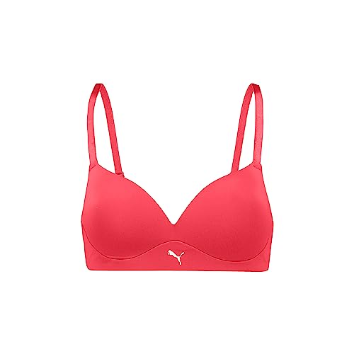 PUMA Damen 100001008 Padded Bra, Hibiscus Red, 70B EU von PUMA