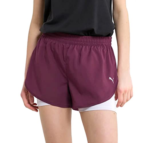 PUMA Damen 2-in-1 Run W Shorts, Violett, XL von PUMA