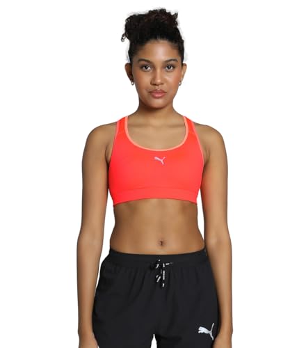 PUMA Damen 4KEEPS Sport-BH L Glowing Red ?Lauf-BH von PUMA