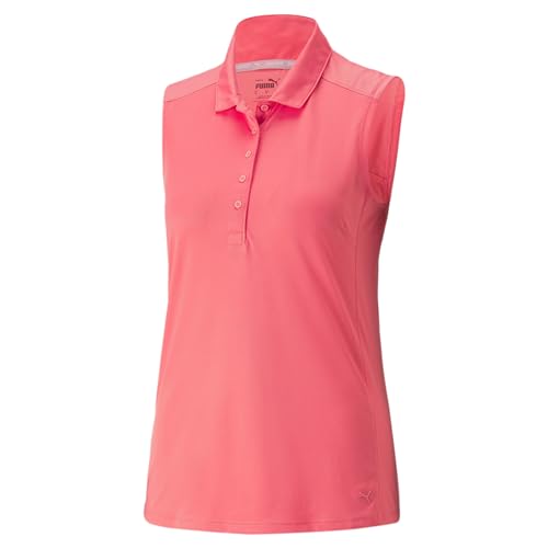 PUMA Damen Ärmelloses Gamer Golf Poloshirt SLoveable Pink von PUMA