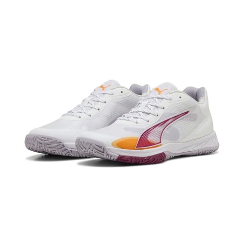 PUMA Damen Accelerate Turbo W+ 4 Hallenturnschuh, White Berry Lilac Crush Heat Fire, 38.5 EU von PUMA