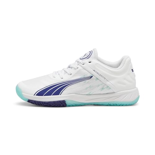 PUMA Damen Accelerate Turbo W+ Hallenturnschuh, White-Electric Peppermint, 37 EU von PUMA