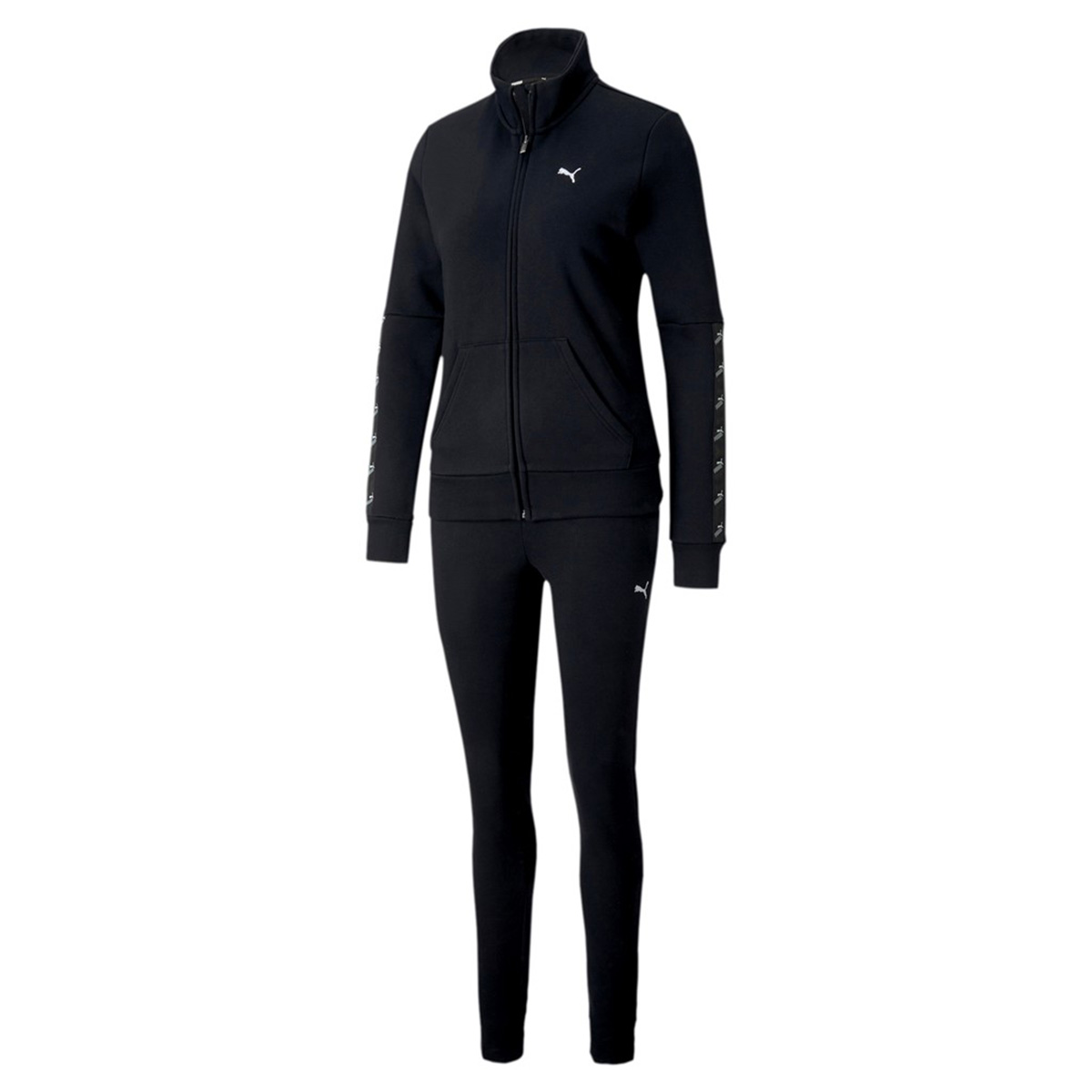 PUMA Damen Amplified Sweat Suit CL Trainingsanzug Jogginganzug 583658 schwarz von Puma