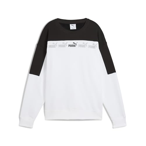 PUMA Damen Around The Block Crewneck S, White PUMA Damen Around The Block Crewneck S, White von PUMA