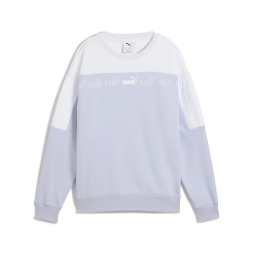 PUMA Damen Around The Block Crewneck XXL, Cool Weather Blue von PUMA