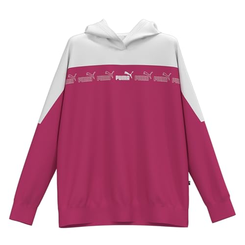 PUMA Damen Around The Block Hoodie LGarnet Rose Pink ┃Regular Fit Hoodie für Damen von PUMA