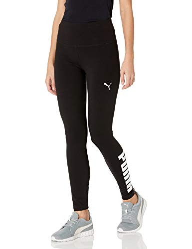 PUMA Damen Athletic Logo Tights Leggings, Schwarz, Groß von PUMA