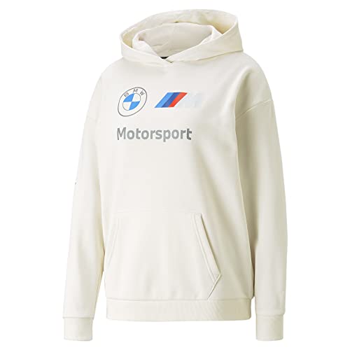 PUMA Damen BMW M Motorsport ESS Hoodie LPristine White von PUMA