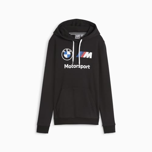 PUMA Damen BMW M Motorsport Essentials Logo Fleece Hoodie Kapuzenpullover, Schwarz-SS24, Medium von PUMA