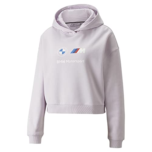 PUMA Damen BMW M Motorsport Essentials Logo Hoodie Kapuzen-Sweatshirt, Lavendel, X-Small von PUMA