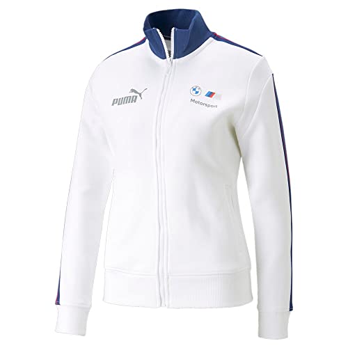 PUMA Damen BMW M Motorsport MT7 Trainingsjacke, Weiß, S von PUMA