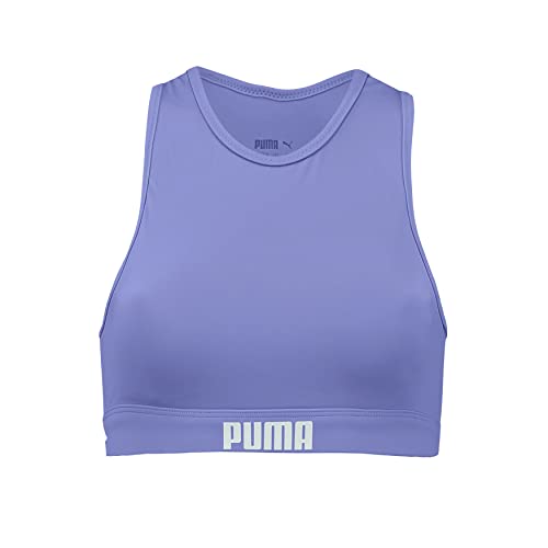 PUMA Damen Badetøj Racerback Bikini Top, Elektro Purple, XL EU von PUMA