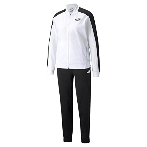 PUMA Damen Baseball Tricot Suit Trainingsanzug, weiß, L von PUMA