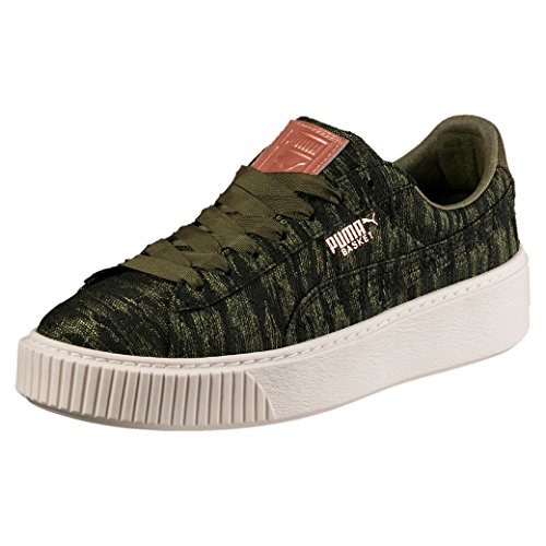 PUMA Damen Basket Platform VR WN's Sneaker, Olive Night-Olive Night, 38.5 EU von PUMA