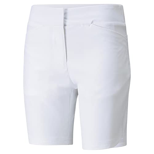 PUMA Damen Bermuda Golfshorts, bright white, M von PUMA