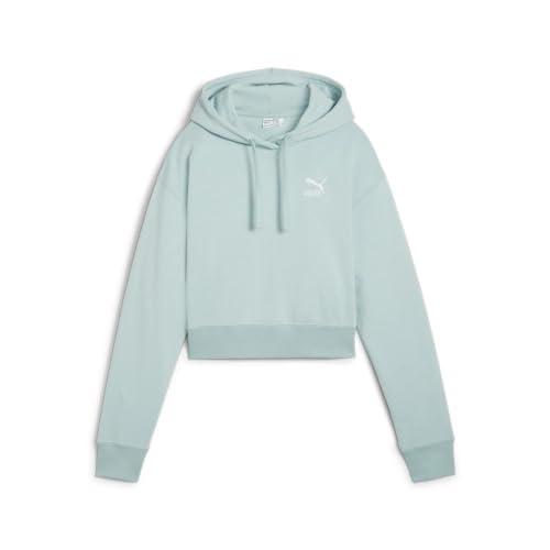 PUMA Damen Better Classics Cropped Hoodie Sweatshirt, Turquoise Surf, XXL Größen von PUMA