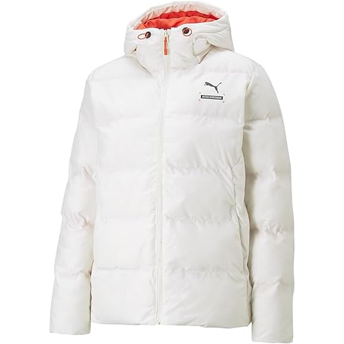 PUMA Damen Better Sportswear Hooded Puffer Jacke, Pristine, S von PUMA