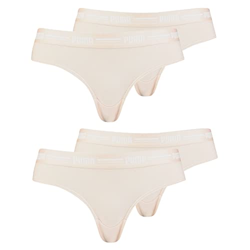 PUMA Damen Brazilian Briefs 603043001 4er Pack, Farbe:Rosa, Wäschegröße:M, Artikel:-008 Rose dust von PUMA