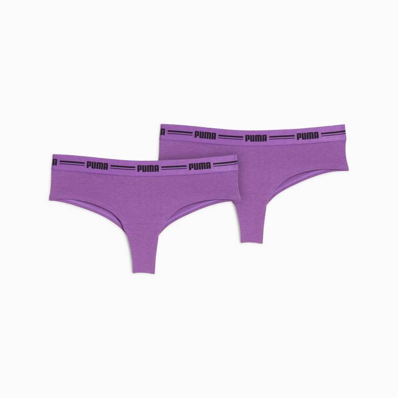 PUMA Damen Brazilian-Slip 2er-Pack, Lila, Größe: L, Kleidung von PUMA