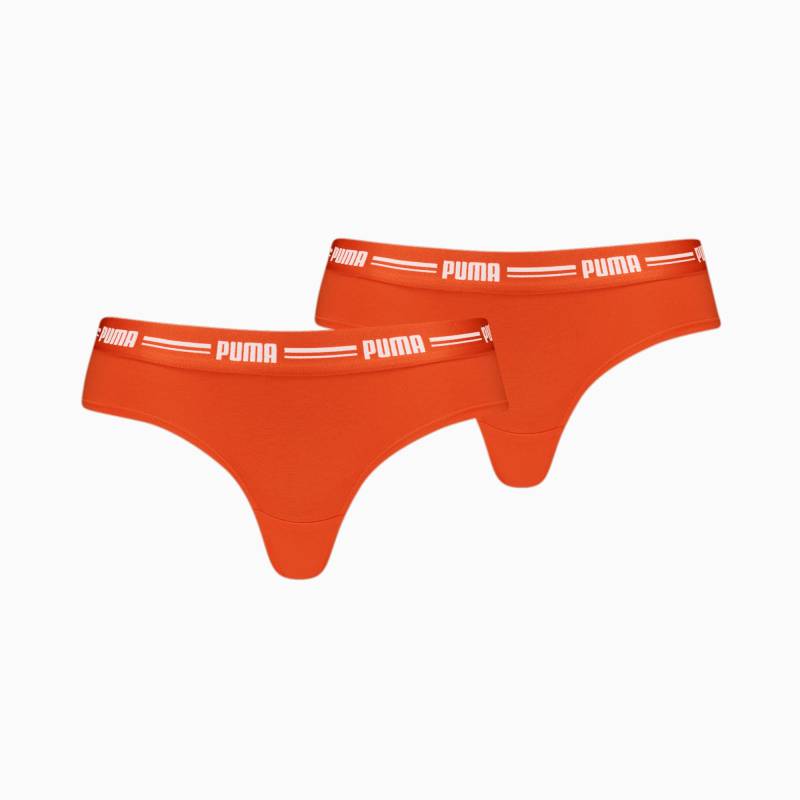PUMA Damen Brazilian-Slip 2er-Pack, Orange, Größe: L, Kleidung von PUMA