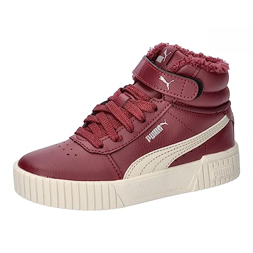 PUMA Mädchen Carina 2.0 Mid Wtr Ps Turnschuhe, Dark Jasper Alpine Snow Puma Silver, 30.5 EU von PUMA