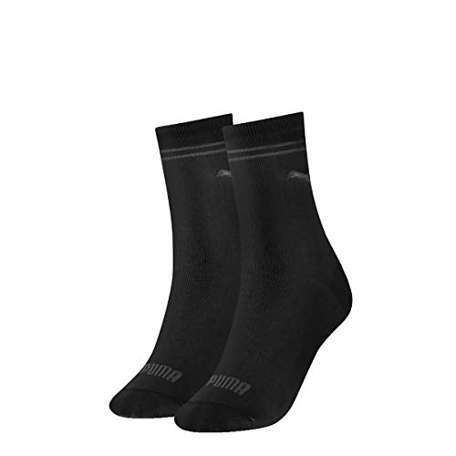 Puma Damen Classic Socken, Schwarz, 35/38 (2er Pack) von PUMA