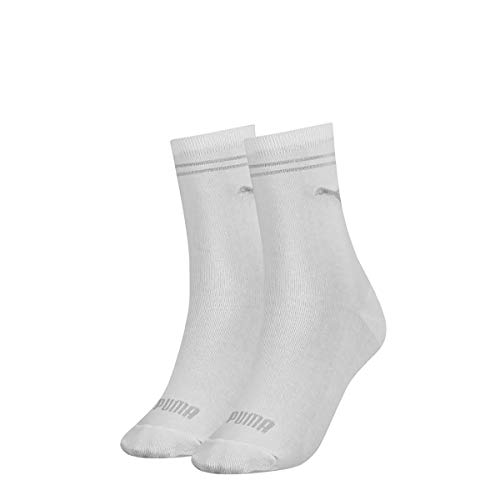 Puma Damen Classic Socken, Weiß, 39/42 (2er Pack) von PUMA