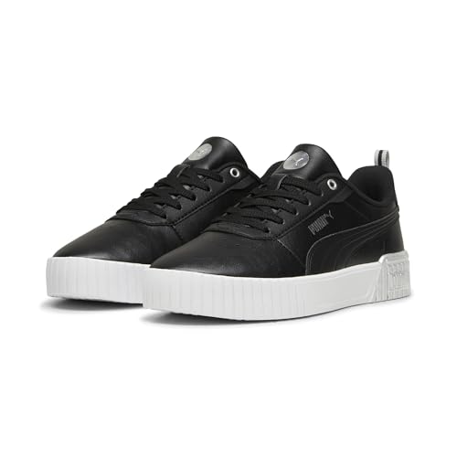 PUMA Damen Carina 2.0 Metallic Dream Sneaker, Black-Matte Silver White, 39 EU von PUMA