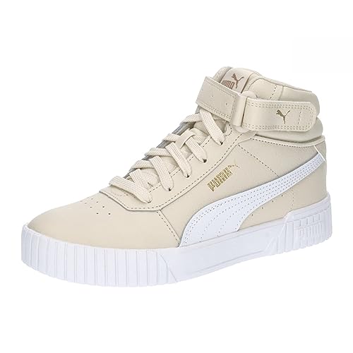 PUMA Damen Carina 2.0 Mid Turnschuhe, Alpine Snow Puma White Puma Gold, 37.5 EU von PUMA