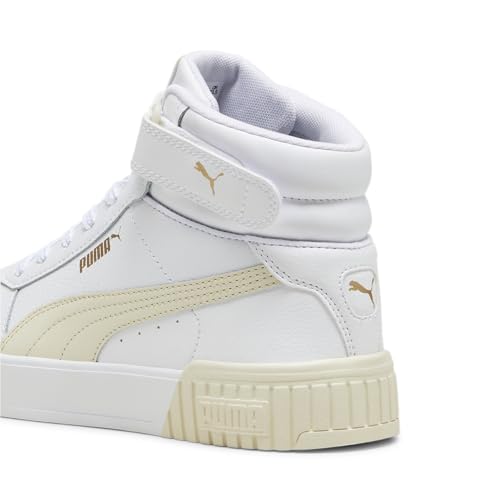 PUMA Damen Carina 2.0 Mid Turnschuhe, White Alpine Snow Gold, 36 EU von PUMA