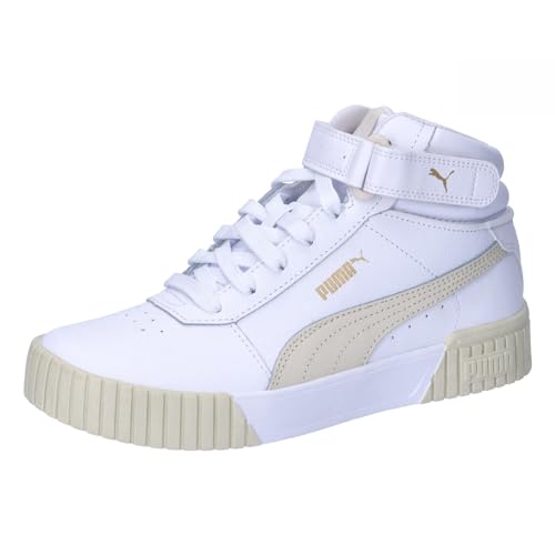 PUMA Damen Carina 2.0 Mid Sneaker, White Alpine Snow Gold, 40 EU PUMA Damen Carina 2.0 Mid Sneaker, White Alpine Snow Gold, 40 EU von PUMA