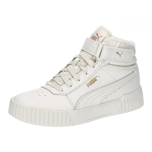 PUMA Damen Carina 2.0 Mid WTR Sneaker, Weiß (Vapor Gray Vapor Gray Puma Gold), 37.5 EU von PUMA