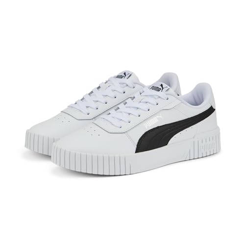PUMA Damen Carina 2.0 Sneaker, White Black Silver, 37.5 EU PUMA Damen Carina 2.0 Sneaker, White Black Silver, 37.5 EU von PUMA