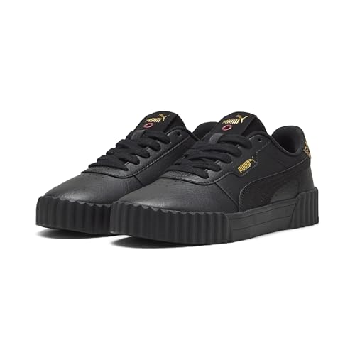 PUMA Damen Carina 3.0 Animal Flair Sneaker, Schwarz Gold, 40.5 EU von PUMA