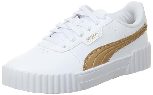 PUMA Damen Carina 3.0 Aqua Metallics Sneaker, White-Light Sand Gold, 38.5 EU PUMA Damen Carina 3.0 Aqua Metallics Sneaker, White-Light Sand Gold, 38.5 EU von PUMA