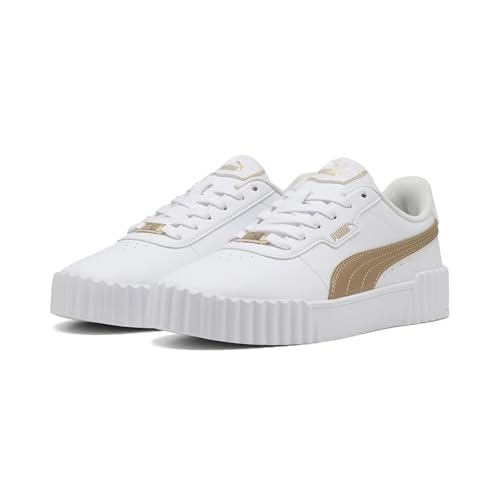 PUMA Damen Carina 3.0 Dayinight Sneaker, Weiß, Gold von PUMA