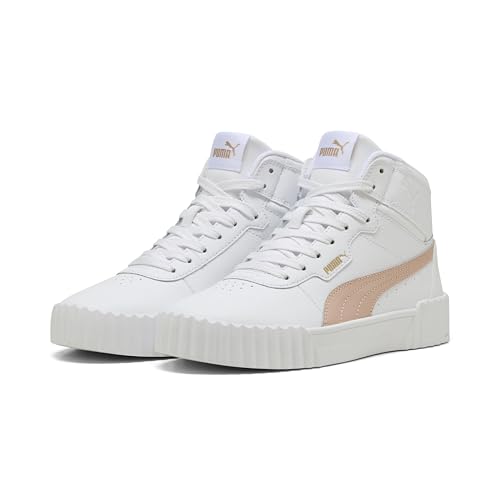 PUMA Damen Carina 3.0 Mid Sneaker, Weißer Rosenquarz Gold, 36 EU PUMA Damen Carina 3.0 Mid Sneaker, Weißer Rosenquarz Gold, 36 EU von PUMA