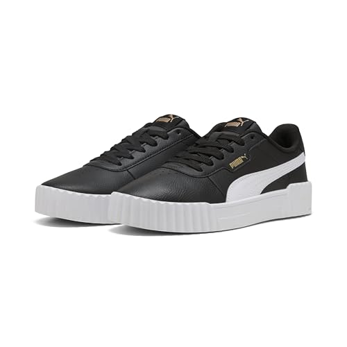 PUMA Damen Carina 3.0 Sneaker, Black White Gold, 42.5 EU PUMA Damen Carina 3.0 Sneaker, Black White Gold, 42.5 EU von PUMA