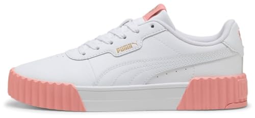 PUMA Damen Carina 3.0 Sneaker, White-PINK Fruit Gold, 37.5 EU PUMA Damen Carina 3.0 Sneaker, White-PINK Fruit Gold, 37.5 EU von PUMA