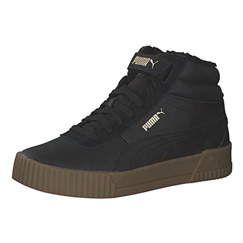 PUMA Damen Carina Mid WTR Sneaker, Black Black-Gum, 42.5 EU von PUMA