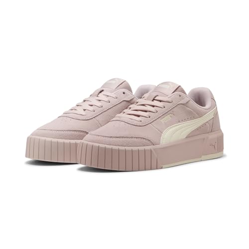 PUMA Damen Carina Mia Suede Sneakers 35.5, Mauve Mist Frosted Ivory Pink White PUMA Damen Carina Mia Suede Sneakers 35.5, Mauve Mist Frosted Ivory Pink White von PUMA