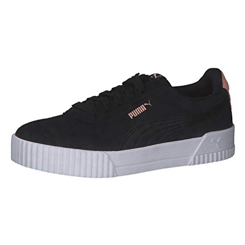 PUMA Damen Carina Sneaker, Black-Apricot Blush, 37 EU von PUMA