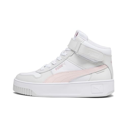 PUMA Damen Carina Street Mid Turnschuhe, White Frosty Pink Feather Gray, 38 EU von PUMA