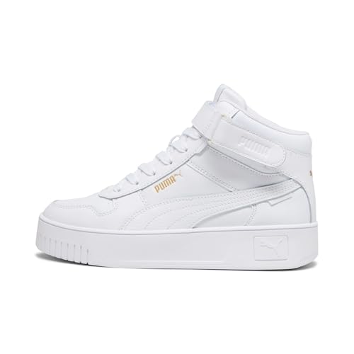 PUMA Damen Carina Street Mid Sneaker, White Gold, 38 EU von PUMA