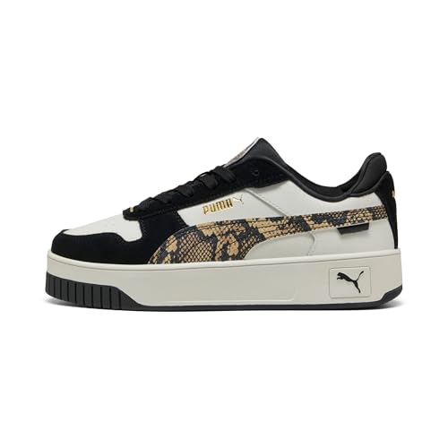 PUMA Damen Carina Street Snake Chic Sneakers 38, Vapor Gray Black Gold von PUMA