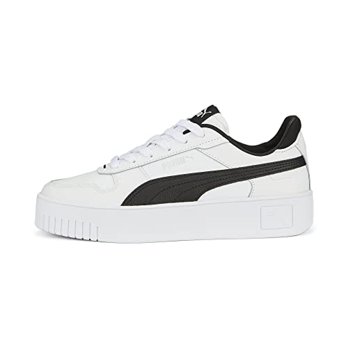 PUMA Damen Carina Street Turnschuhe, Puma White Puma Black Puma Silver, 40.5 EU von PUMA