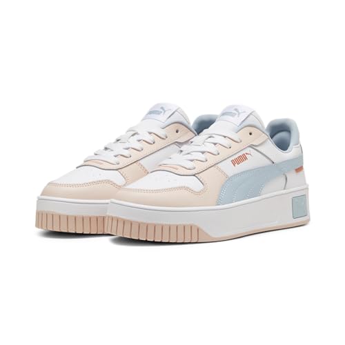 PUMA Damen Carina Street Sneaker, White-Frosted Dew-Island PINK, 40 EU von PUMA