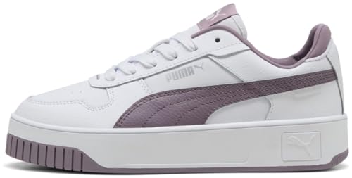 PUMA Damen Carina Street Sneaker, White Plum Jam Silver, 41 EU von PUMA